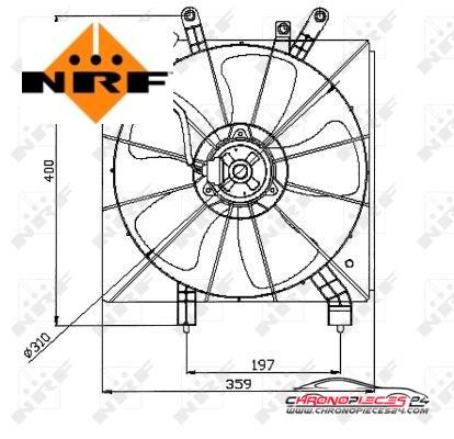 Achat de NRF 47043 Ventilateur, refroidissement du moteur pas chères