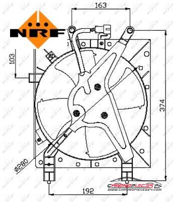 Achat de NRF 47044 Ventilateur, refroidissement du moteur pas chères