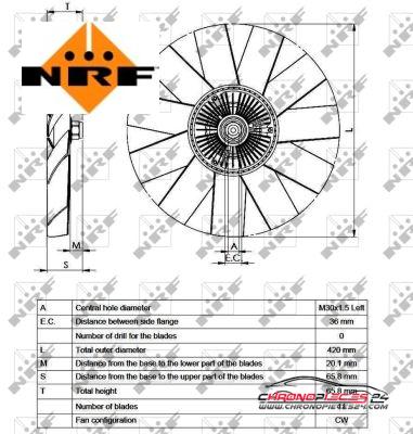 Achat de NRF 49542 Embrayage, ventilateur de radiateur pas chères