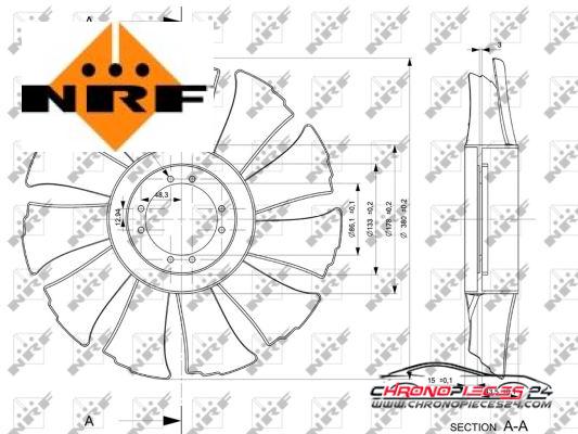 Achat de NRF 49846 Roue du souffleur, refroidissement  du moteur pas chères