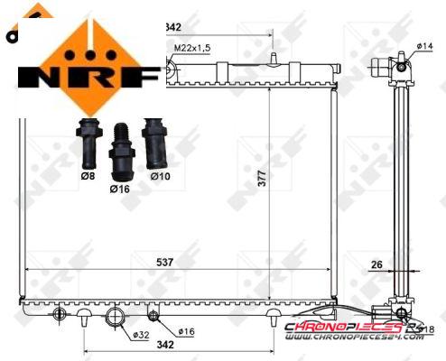 Achat de NRF 50440 Radiateur, refroidissement du moteur pas chères