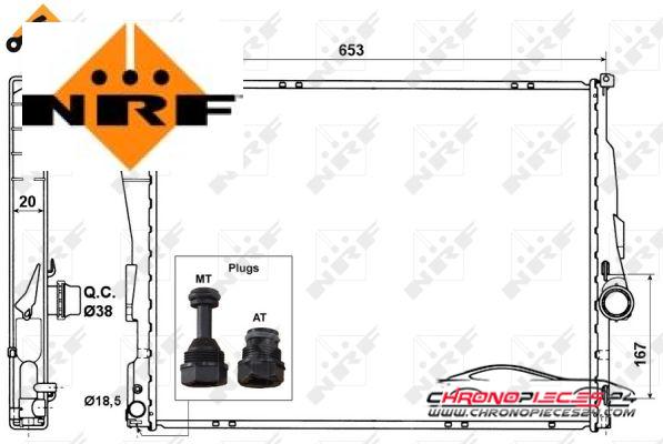 Achat de NRF 51582 Radiateur, refroidissement du moteur pas chères