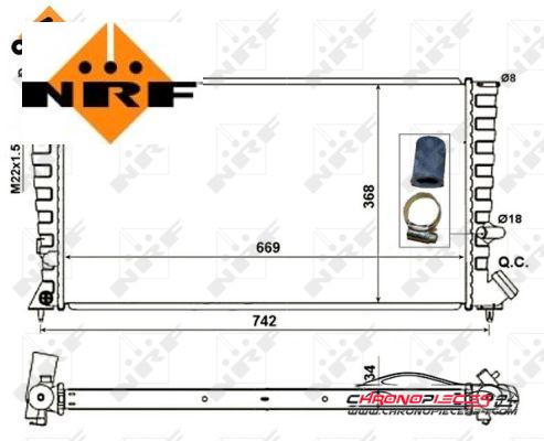 Achat de NRF 519510 Radiateur, refroidissement du moteur pas chères