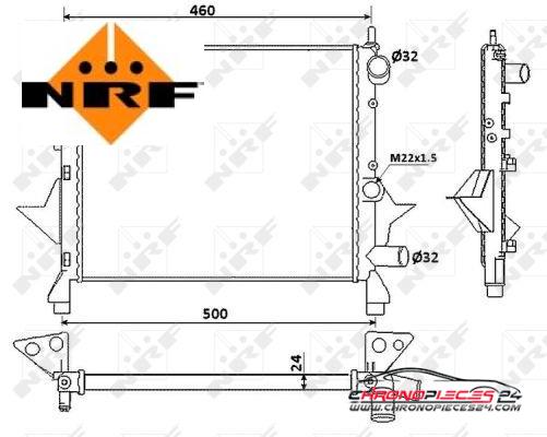 Achat de NRF 519513 Radiateur, refroidissement du moteur pas chères