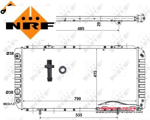 Achat de NRF 52062 Radiateur, refroidissement du moteur pas chères