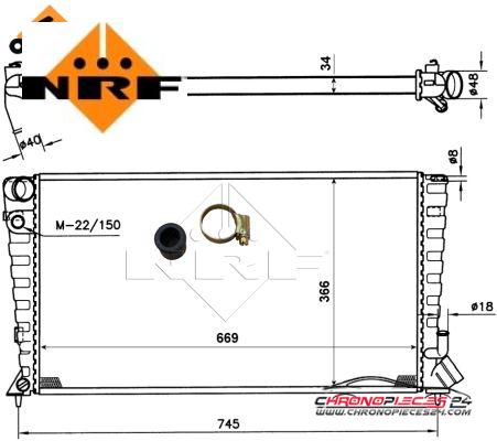 Achat de NRF 509510 Radiateur, refroidissement du moteur pas chères