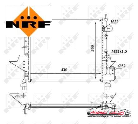 Achat de NRF 509513 Radiateur, refroidissement du moteur pas chères