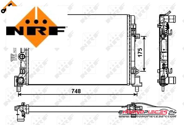 Achat de NRF 53024 Radiateur, refroidissement du moteur pas chères