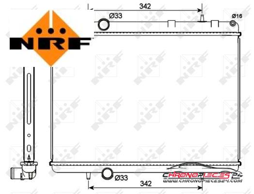 Achat de NRF 53112 Radiateur, refroidissement du moteur pas chères