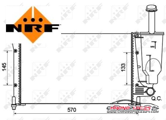 Achat de NRF 53128A Radiateur, refroidissement du moteur pas chères