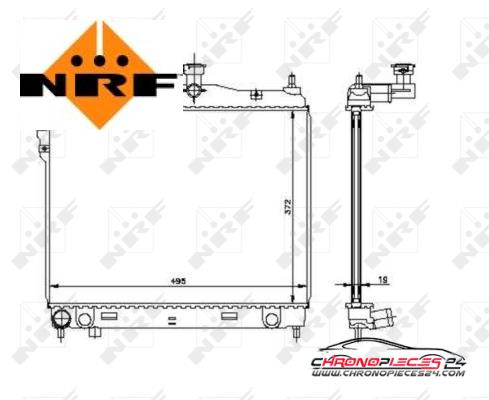 Achat de NRF 53361 Radiateur, refroidissement du moteur pas chères