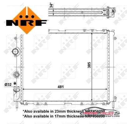 Achat de NRF 53209 Radiateur, refroidissement du moteur pas chères