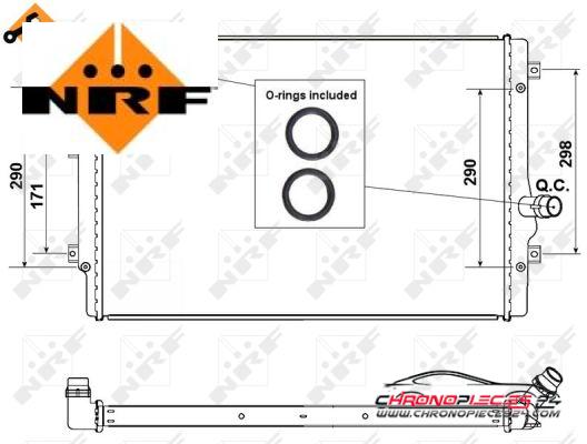 Achat de NRF 53425 Radiateur, refroidissement du moteur pas chères