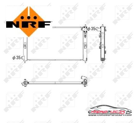 Achat de NRF 53593 Radiateur, refroidissement du moteur pas chères