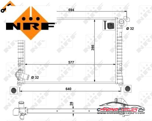 Achat de NRF 53807 Radiateur, refroidissement du moteur pas chères