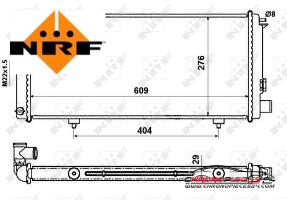 Achat de NRF 54628 Radiateur, refroidissement du moteur pas chères