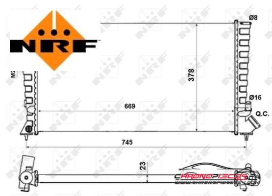 Achat de NRF 58189A Radiateur, refroidissement du moteur pas chères