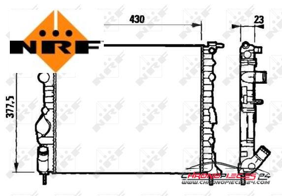 Achat de NRF 58192 Radiateur, refroidissement du moteur pas chères