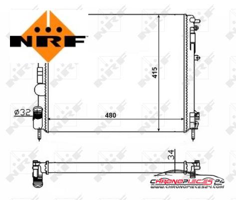Achat de NRF 58217 Radiateur, refroidissement du moteur pas chères