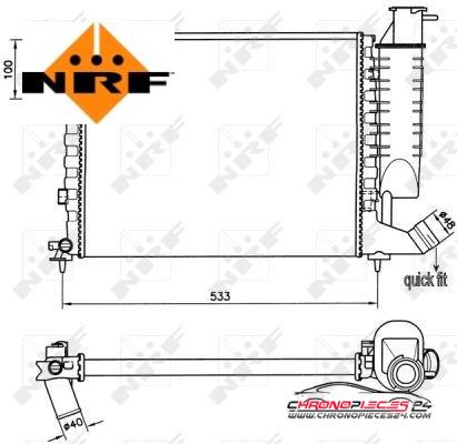 Achat de NRF 58184 Radiateur, refroidissement du moteur pas chères