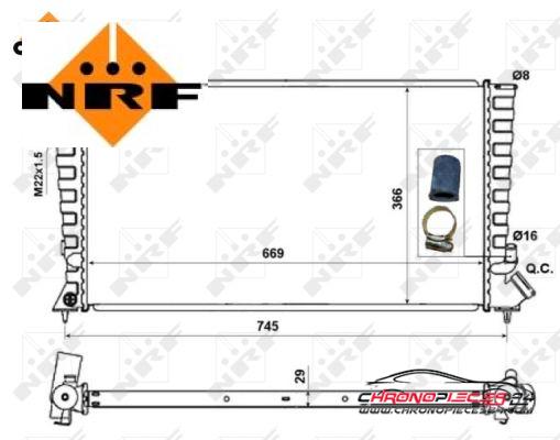 Achat de NRF 58189 Radiateur, refroidissement du moteur pas chères