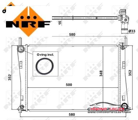 Achat de NRF 58274 Radiateur, refroidissement du moteur pas chères