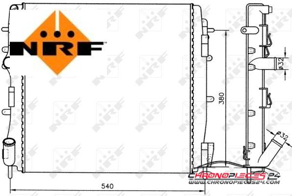 Achat de NRF 58316 Radiateur, refroidissement du moteur pas chères