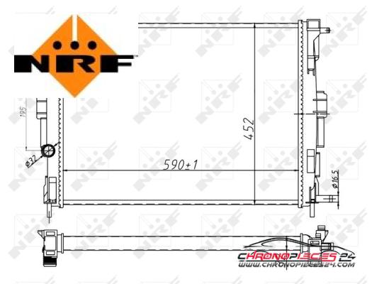 Achat de NRF 58329A Radiateur, refroidissement du moteur pas chères