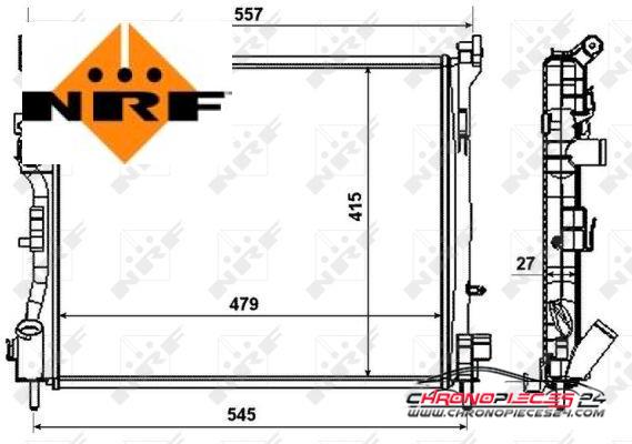 Achat de NRF 58374 Radiateur, refroidissement du moteur pas chères