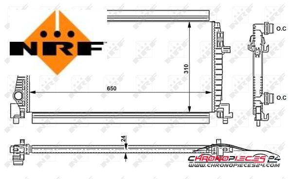 Achat de NRF 58438 Radiateur, refroidissement du moteur pas chères