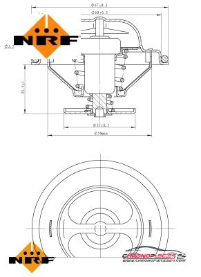 Achat de NRF 725086 Thermostat, liqiuide de refroidissement EASY FIT pas chères