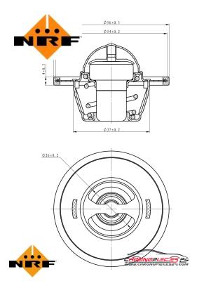 Achat de NRF 725104 Thermostat, liqiuide de refroidissement EASY FIT pas chères