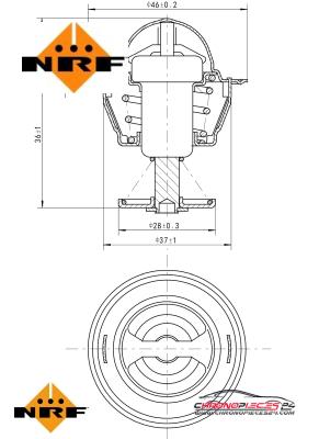 Achat de NRF 725109 Thermostat, liqiuide de refroidissement EASY FIT pas chères