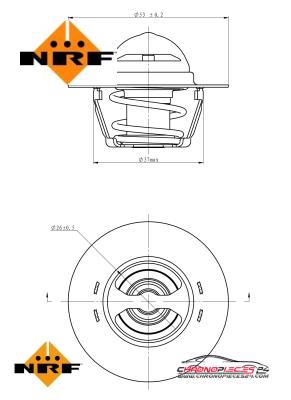 Achat de NRF 725128 Thermostat, liqiuide de refroidissement EASY FIT pas chères