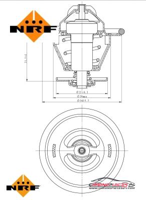 Achat de NRF 725214 Thermostat, liqiuide de refroidissement EASY FIT pas chères