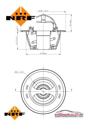 Achat de NRF 725151 Thermostat, liqiuide de refroidissement EASY FIT pas chères