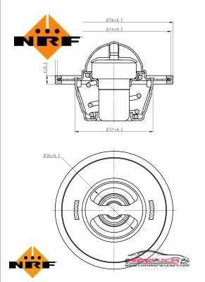 Achat de NRF 725156 Thermostat, liqiuide de refroidissement EASY FIT pas chères