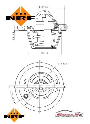 Achat de NRF 725187 Thermostat, liqiuide de refroidissement EASY FIT pas chères