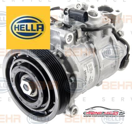 Achat de HELLA 8FK 351 008-261 Compresseur, climatisation BEHR  SERVICE *** PREMIUM LINE *** pas chères