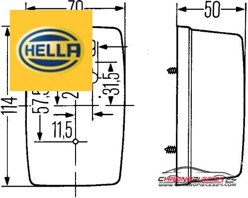 Achat de HELLA 2BA 002 324-021 Clignoteur pas chères