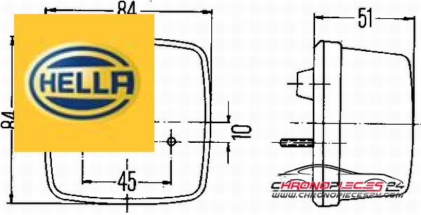 Achat de HELLA 2BA 003 014-011 Clignoteur pas chères