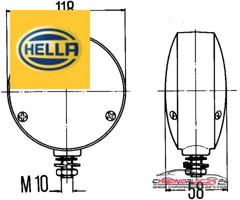 Achat de HELLA 2BA 003 022-001 Clignoteur pas chères