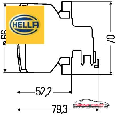 Achat de HELLA 2BA 009 001-007 Clignoteur pas chères