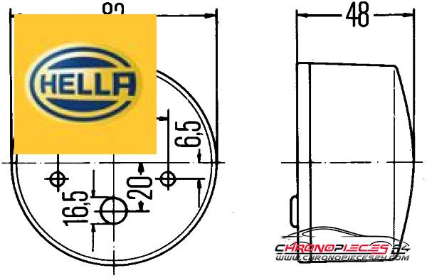 Achat de HELLA 2BE 003 185-031 Clignoteur pas chères