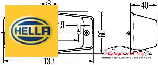 Achat de HELLA 2BM 001 321-001 Clignoteur pas chères