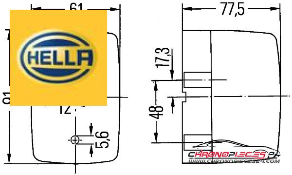 Achat de HELLA 2BM 002 652-051 Clignoteur pas chères