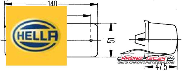 Achat de HELLA 2BM 006 692-021 Clignoteur pas chères