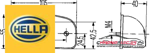 Achat de HELLA 2KA 001 386-231 Éclairage de plaque d'immatriculation pas chères