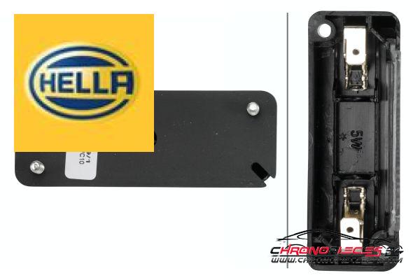 Achat de HELLA 2KA 003 168-021 Éclairage de plaque d'immatriculation pas chères