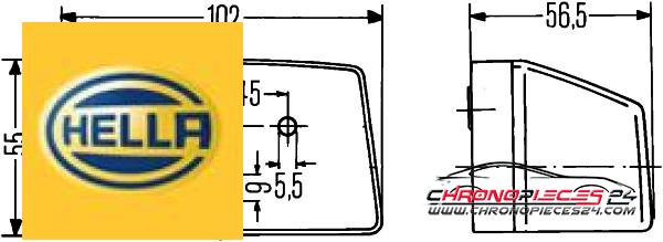 Achat de HELLA 2KA 003 389-011 Éclairage de plaque d'immatriculation pas chères